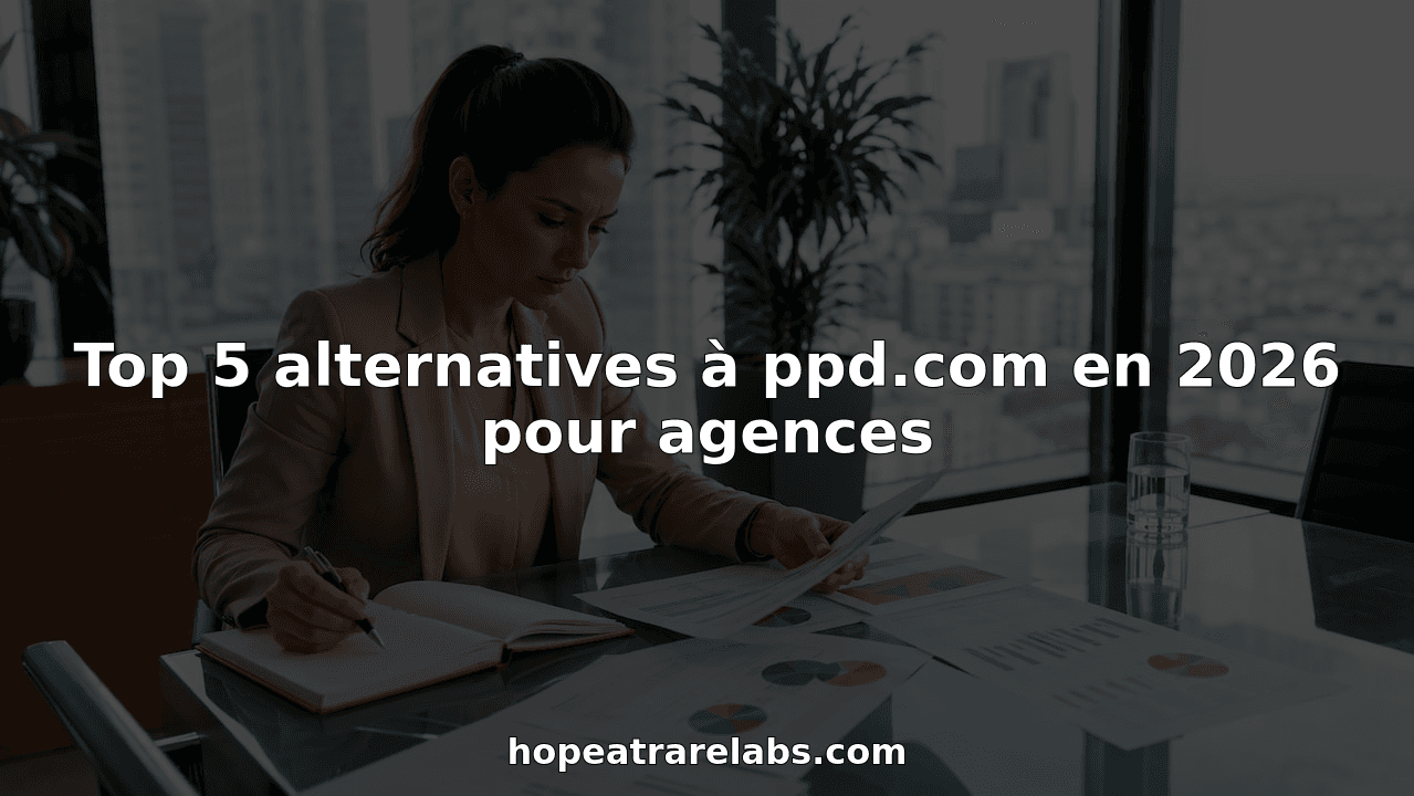 Top 5 alternatives à ppd.com en 2026 pour agences