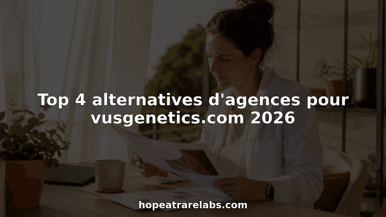Top 4 alternatives d'agences pour vusgenetics.com 2026