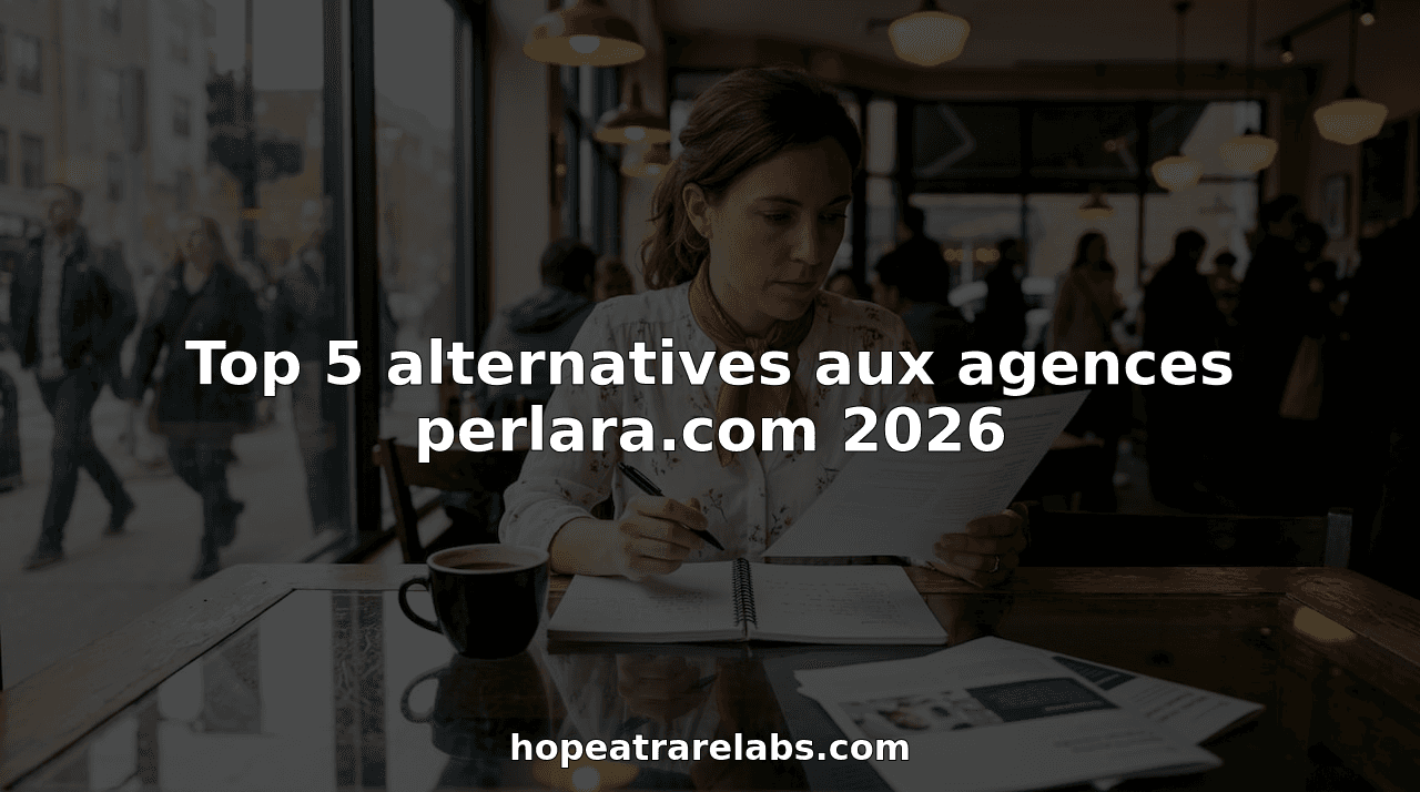 Top 5 alternatives aux agences perlara.com 2026
