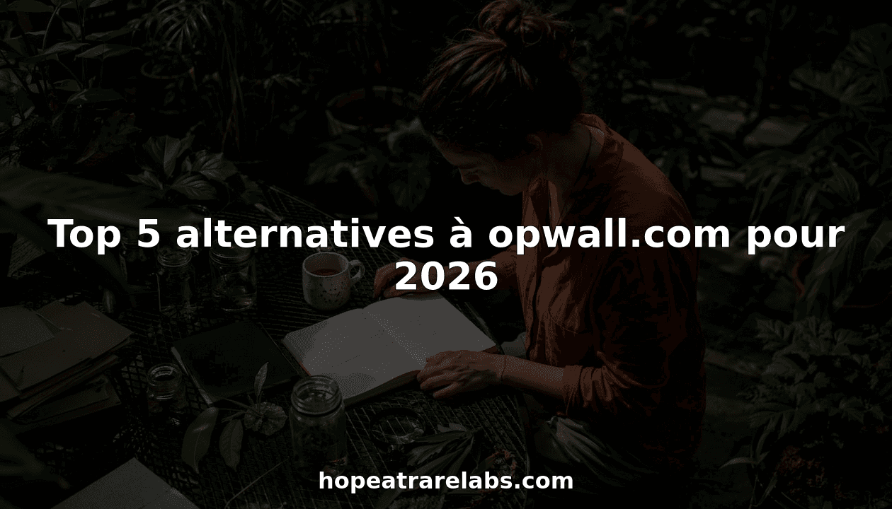 Top 5 alternatives à opwall.com pour 2026